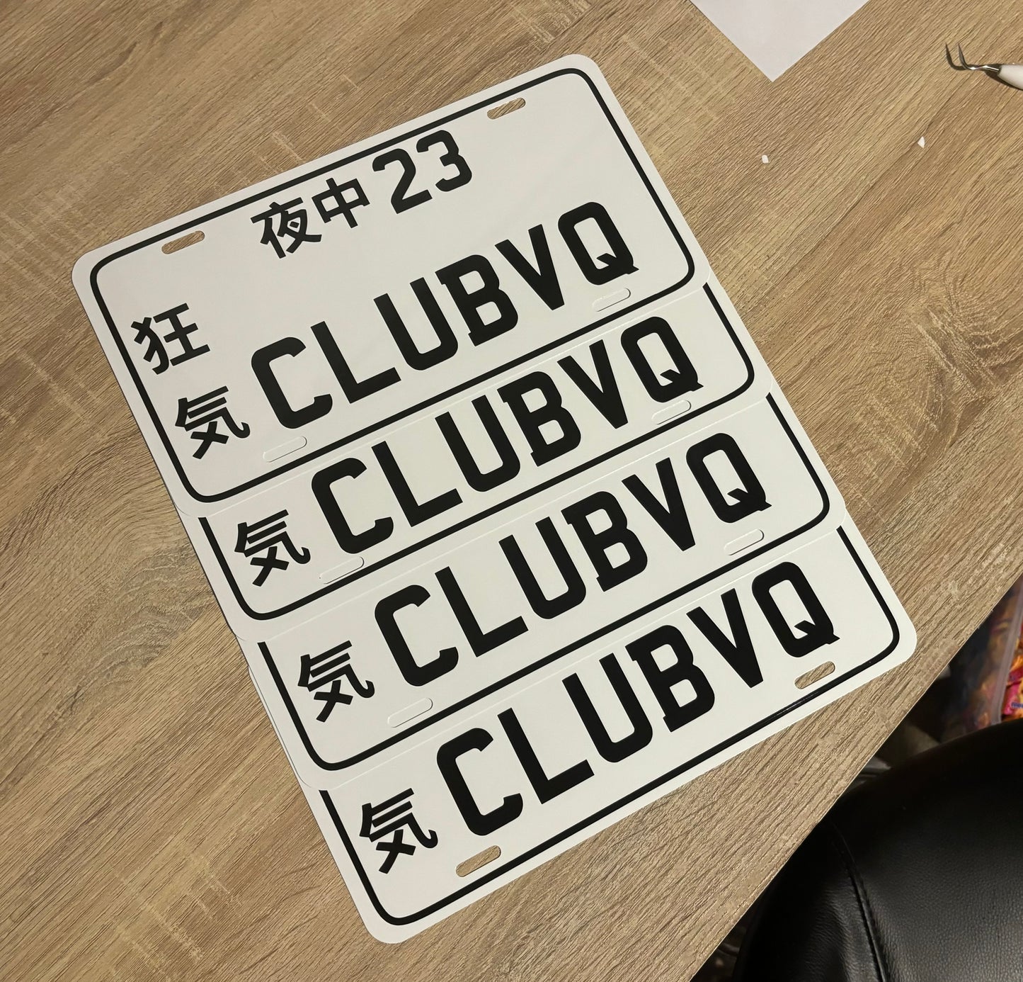Custom Coloured Show Plates
