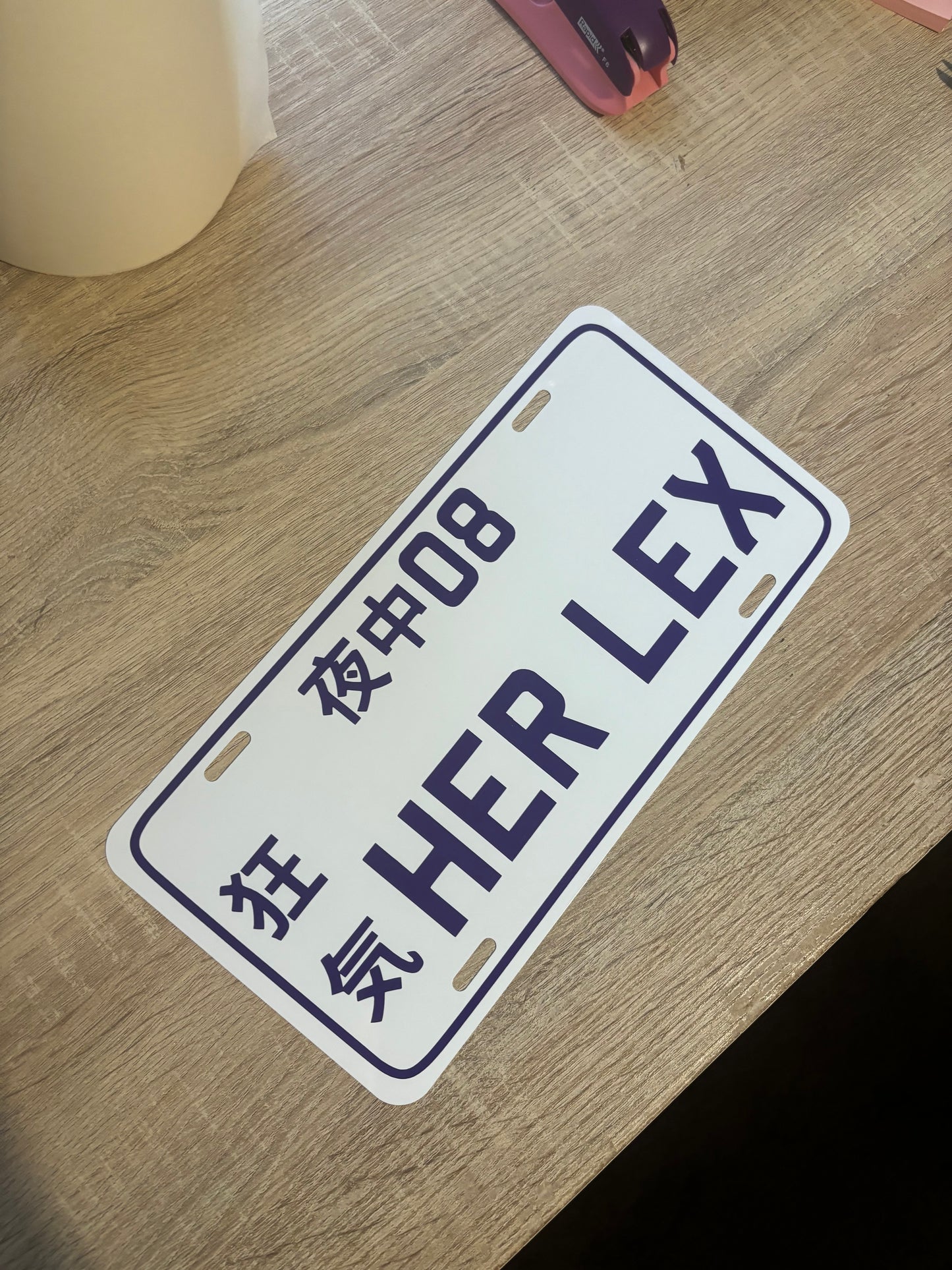 Custom Coloured Show Plates
