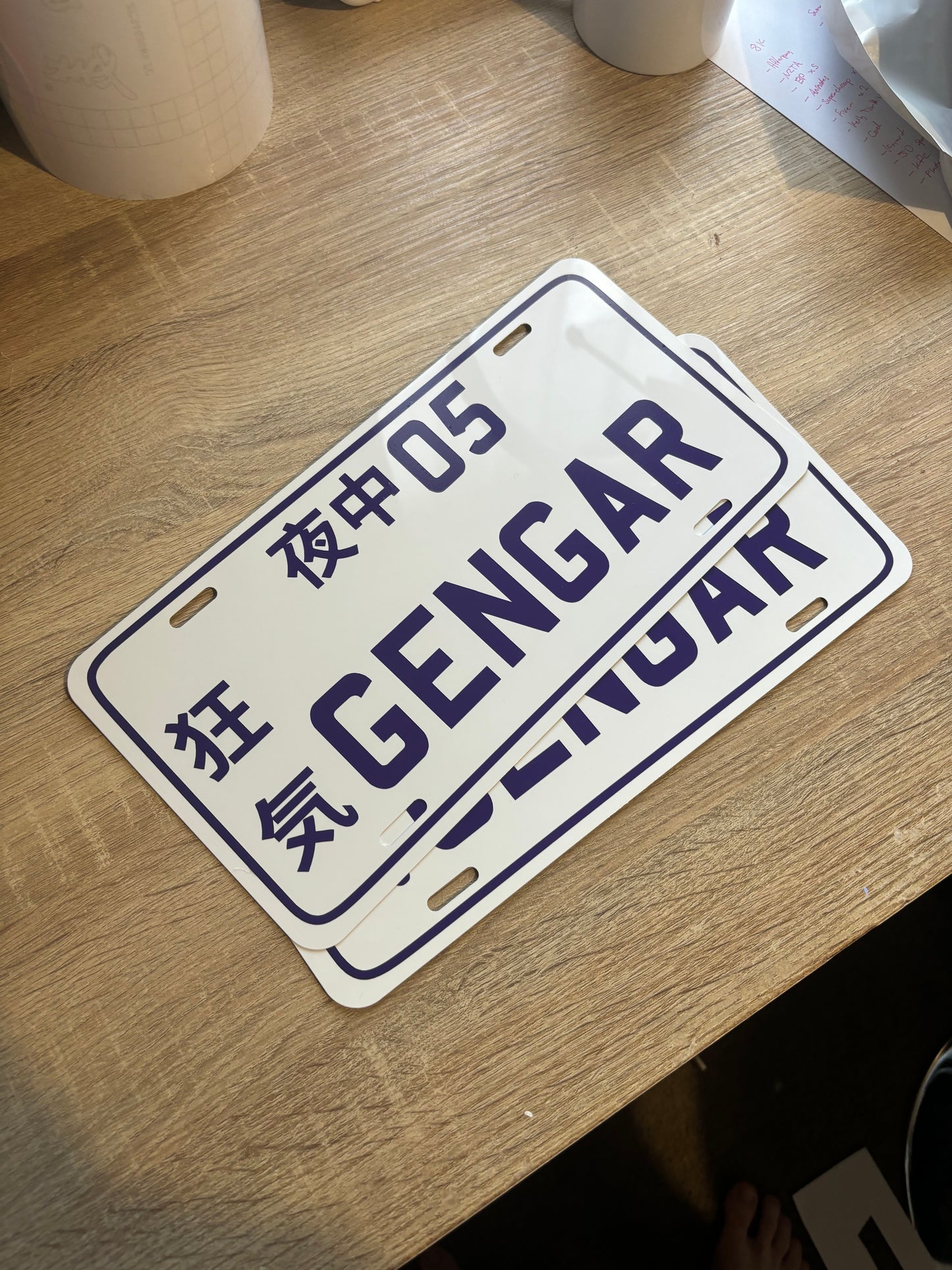 Custom Coloured Show Plates