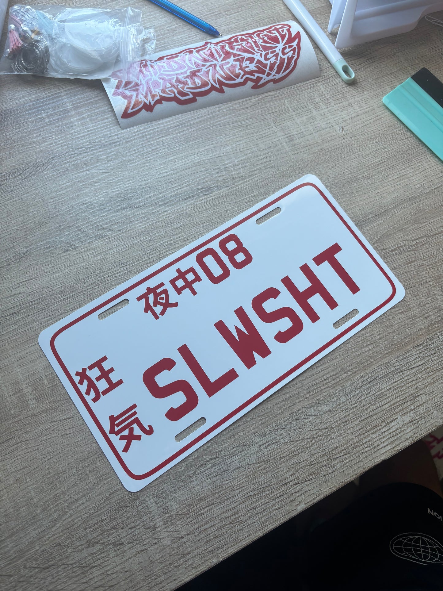 Custom Coloured Show Plates