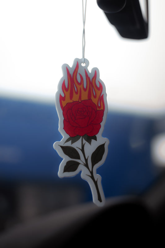 Flaming Rose Air Freshener