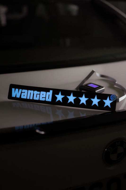 LED Wanted Sticker