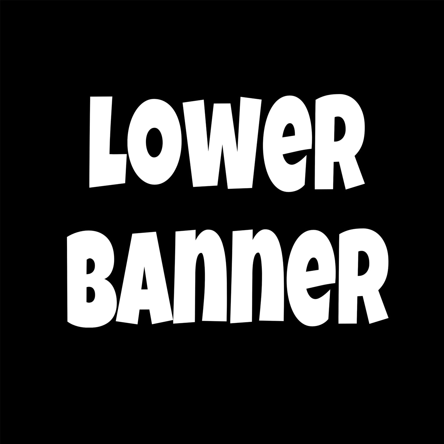 Custom Lower Banner