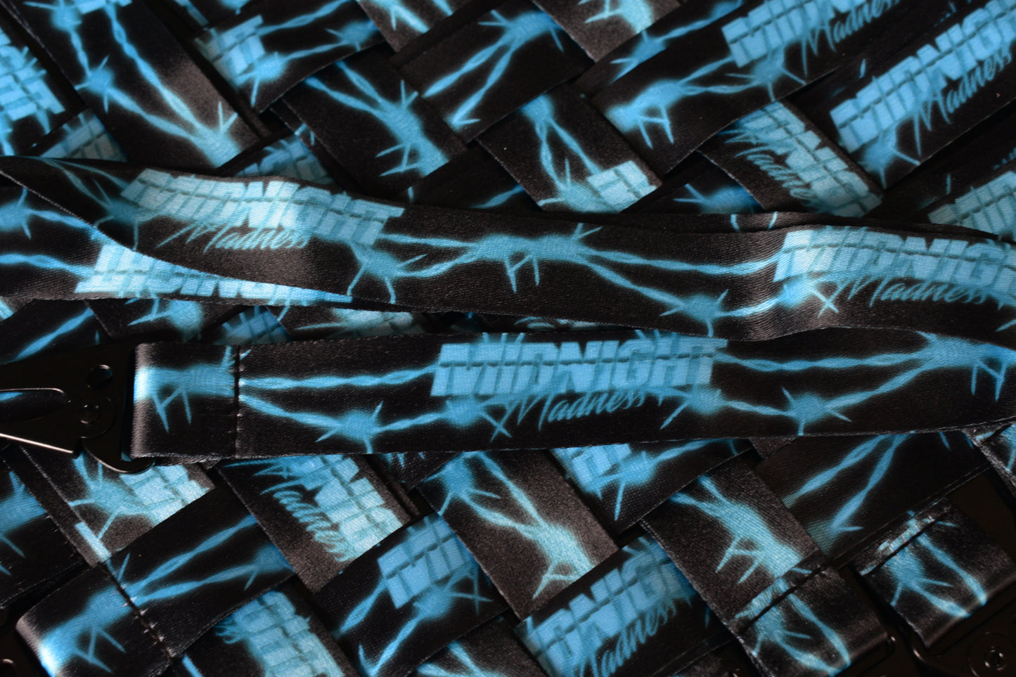 Midnight Neon Barb'd Lanyard
