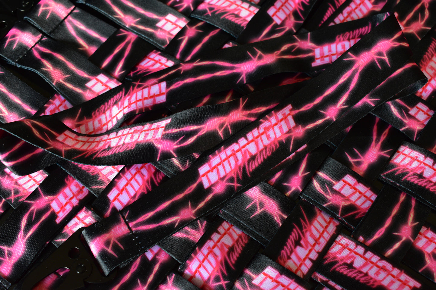 Midnight Neon Barb'd Lanyard