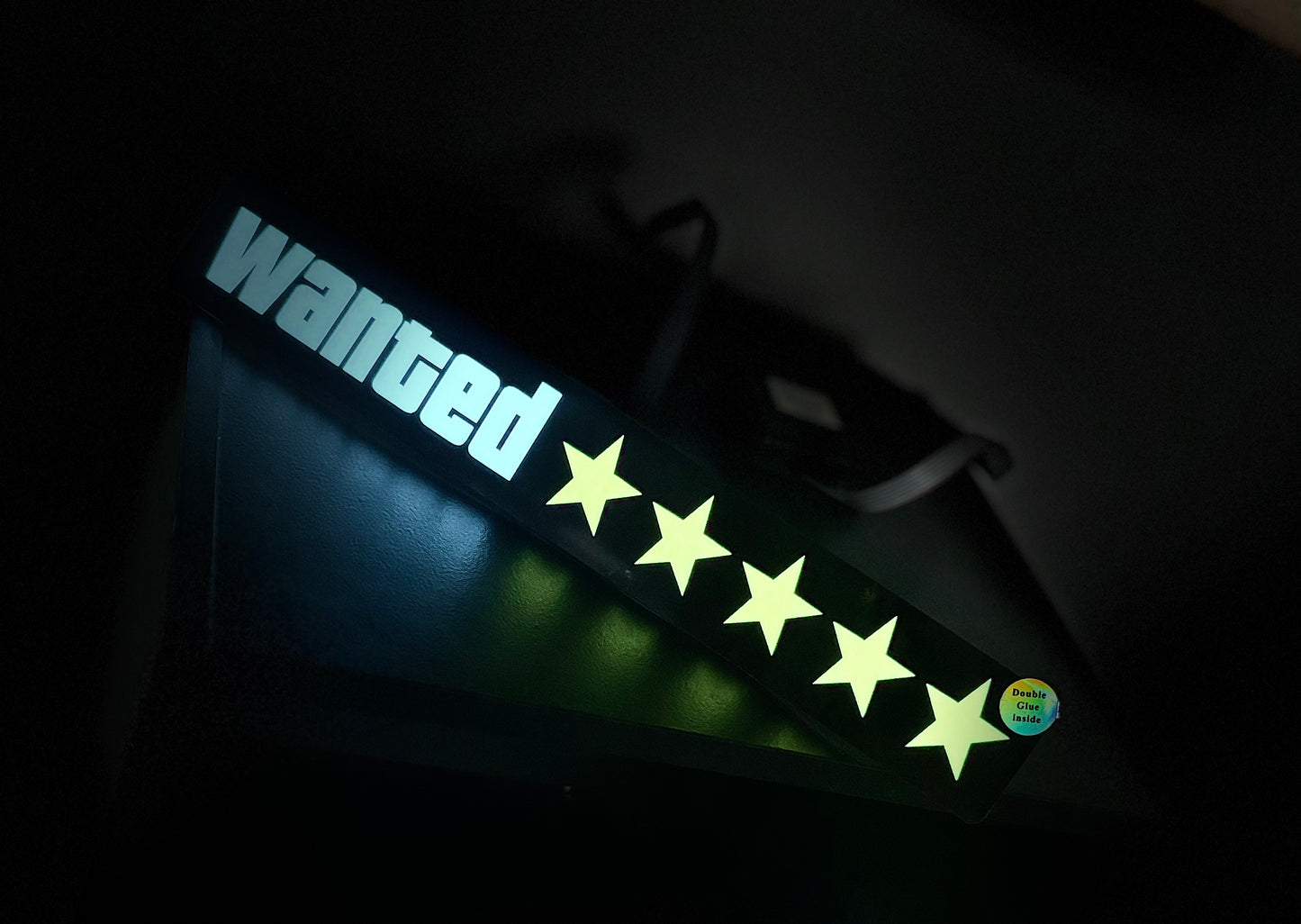 LED Wanted Sticker